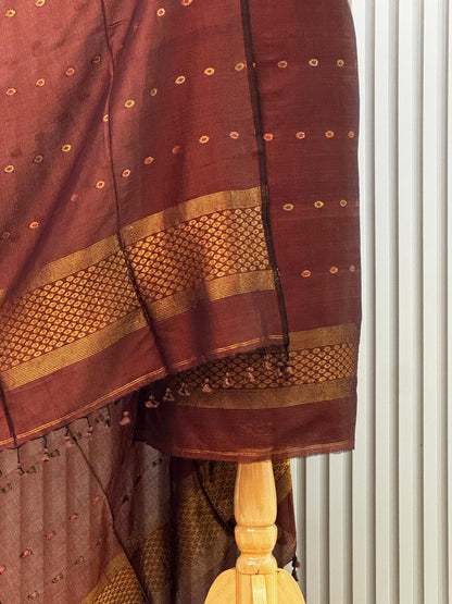 Unstitched Silk Cotton Jamdani Handloom Suit – 2 Pc Set