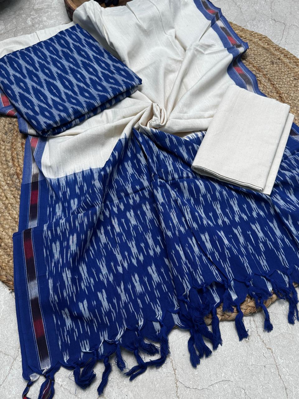 Pure Cotton Handloom Ikkat Suit Set – 3PC