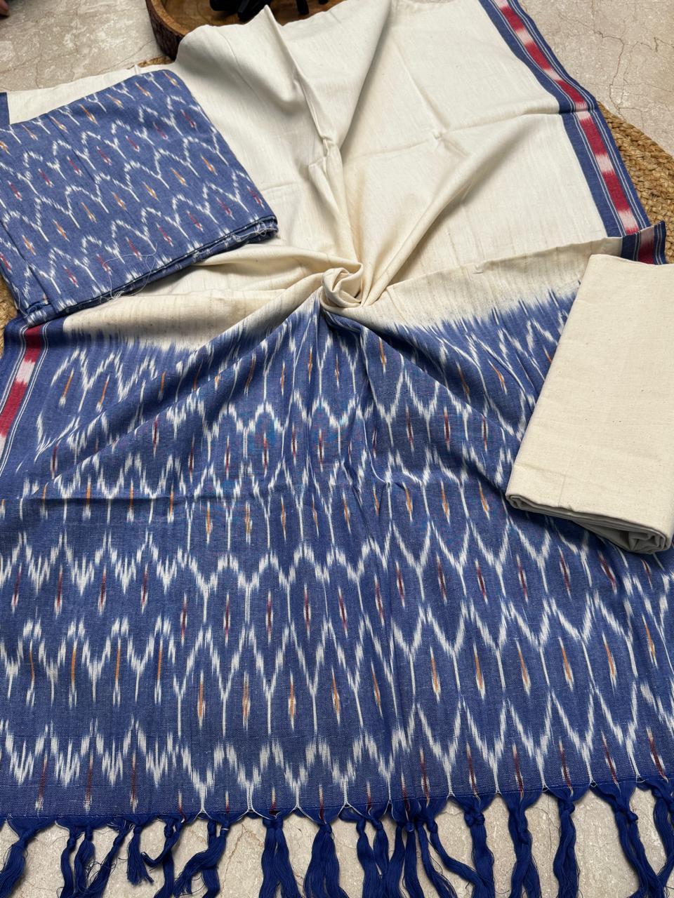 Pure Cotton Handloom Ikkat Suit Set – 3PC