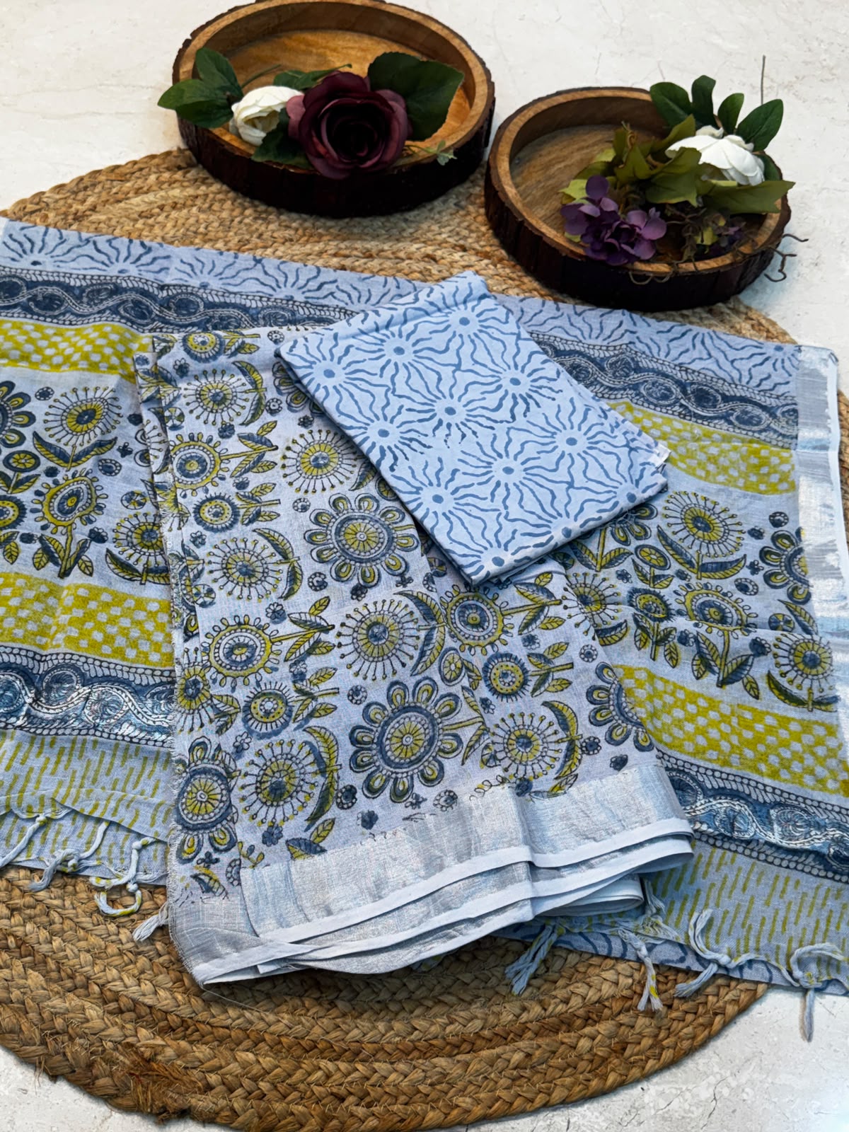 Soft Cotton Linen suits | 3pc